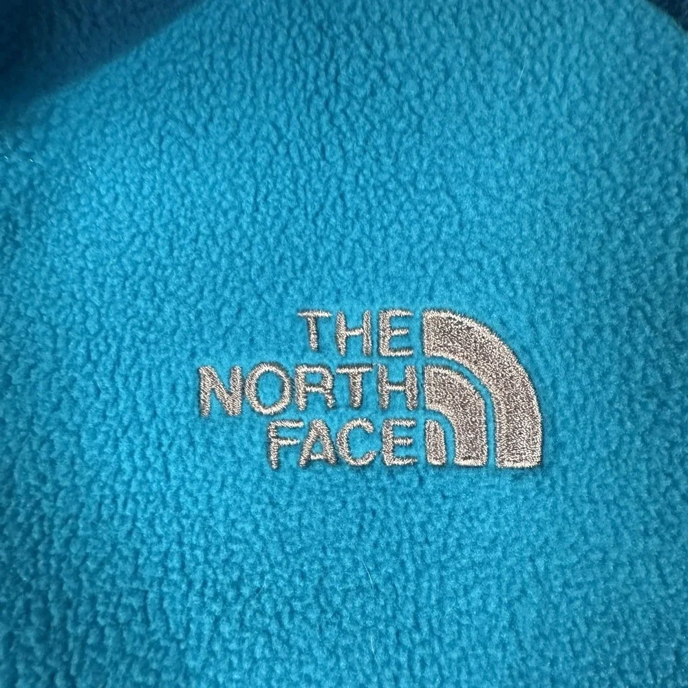 The North Face Fleece Jacket Womens XL Blue Teal Full Zip Outdoor Warm‎ Cozy